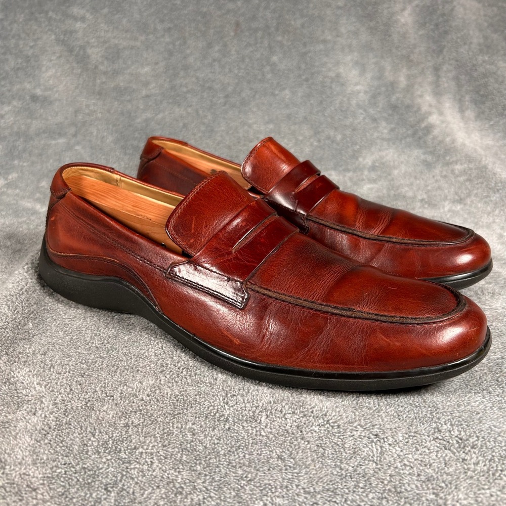 Cole Haan Penny Loafers  Mens Brown Leather Moc Toe Size 10 M